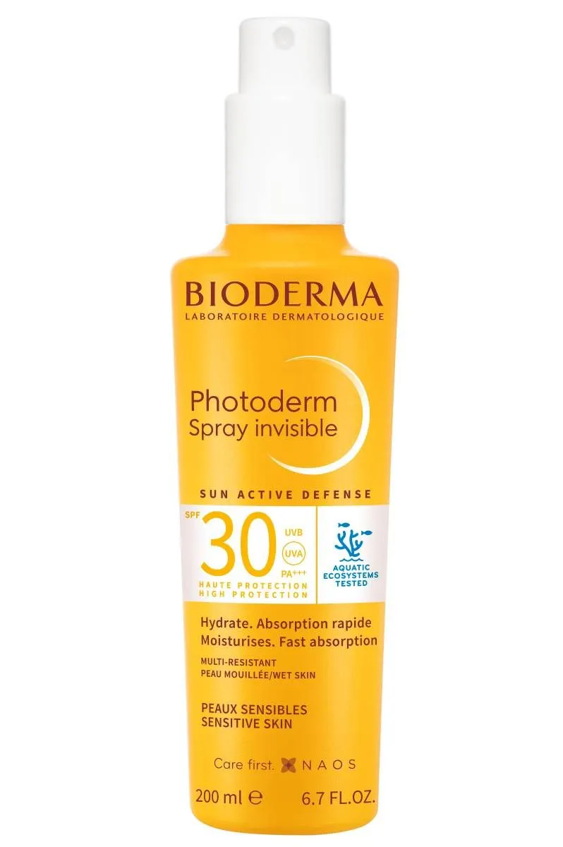 БИОДЕРМА ФОТОДЕРМ СЛЪНЦЕЗАЩИТЕН СПРЕЙ ЗА ЧУВСТВИТЕЛНА КОЖА SPF30 200 МЛ 1 Биодерма Фотодерм Слънцезащитен Спрей за чувствителна кожа SPF30 200 мл