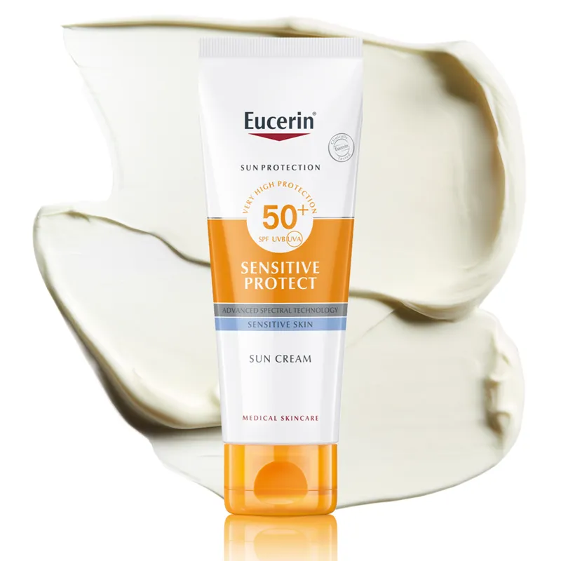 Юсерин Сън Сензитив Протект Слънцезащитен крем за лице SPF50+ 50 мл 