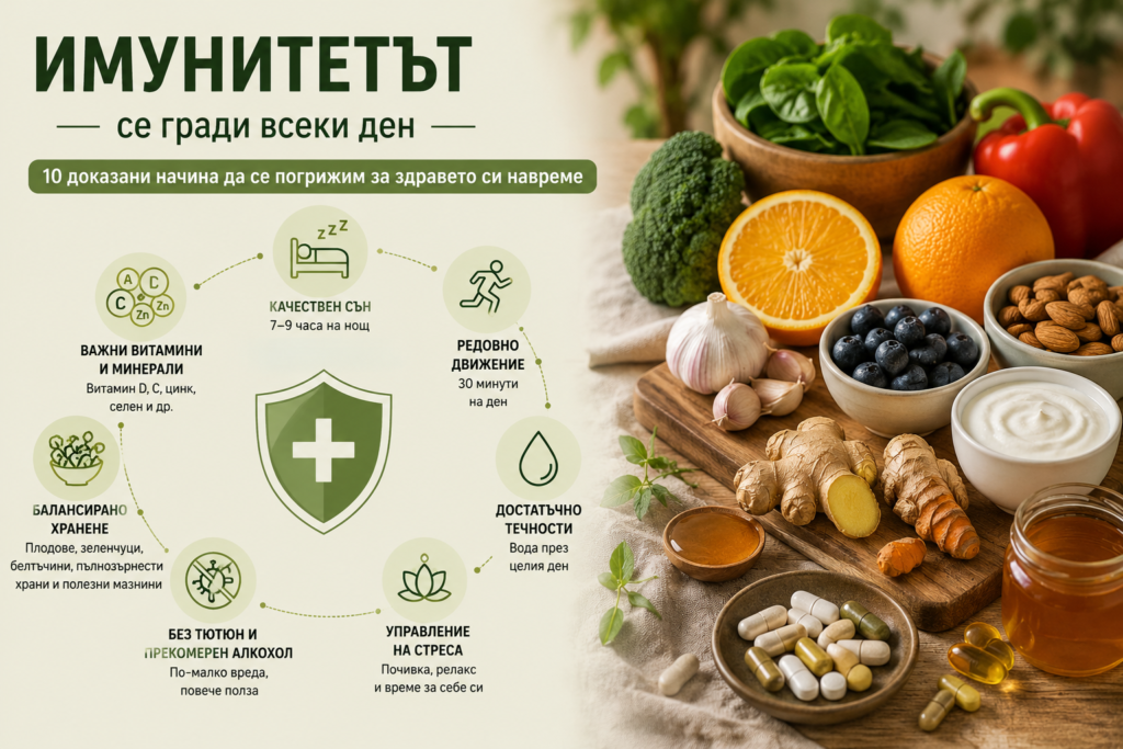 Имунитет през есента: как да го подкрепим? 1 Имунитет - гради се всеки ден