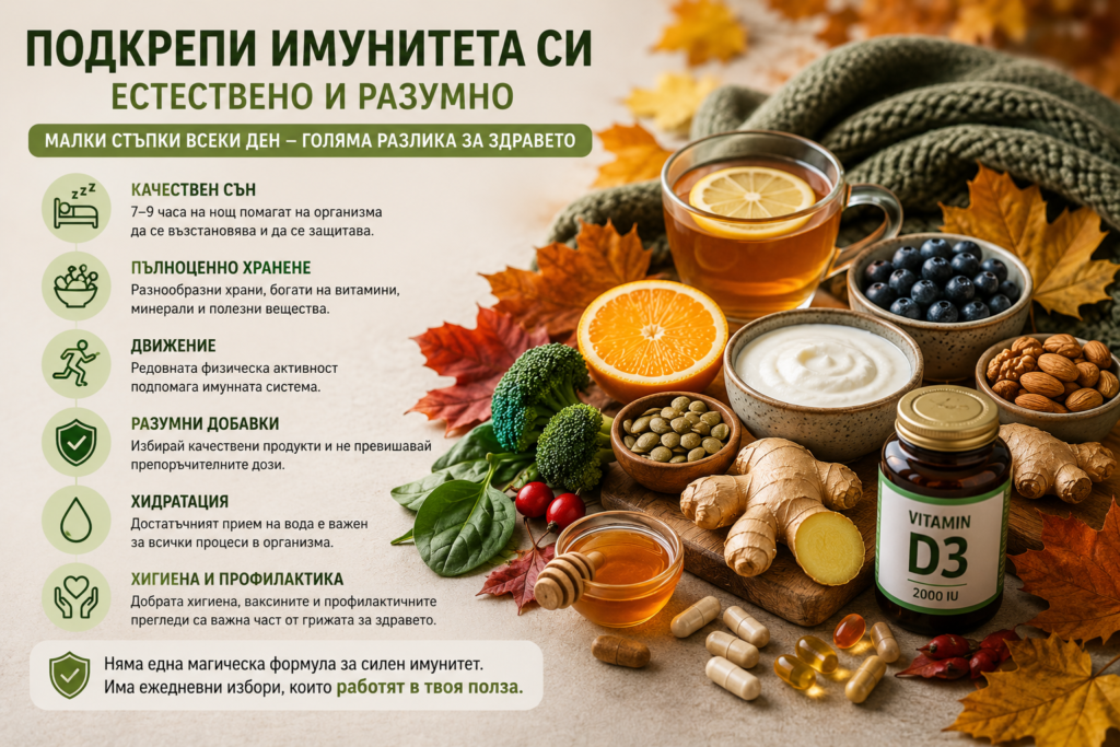 Имунитет през есента: как да го подкрепим? 2 Подкрепа за имунитет