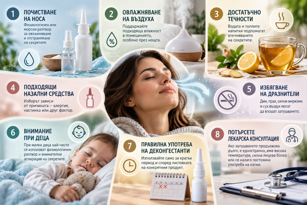 Запушен нос - причини, ефективно облекчение и безопасна употреба на капки 2 Запушен нос